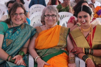 Me, my mom, and the bride, Shweta