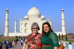 Mom and I in Agra
